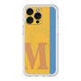 スリムプロテクションプレミアムケース with MagSafe［ オリジナル - initial color line - M orange ］