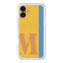 スリムプロテクションプレミアムケース with MagSafe［ オリジナル - initial color line - M orange ］