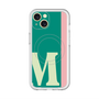 スリムプロテクションプレミアムケース with MagSafe［ オリジナル - initial color line - M green ］