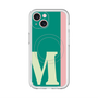 スリムプロテクションプレミアムケース with MagSafe［ オリジナル - initial color line - M green ］