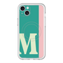 スリムプロテクションプレミアムケース with MagSafe［ オリジナル - initial color line - M green ］