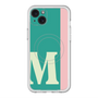 スリムプロテクションプレミアムケース with MagSafe［ オリジナル - initial color line - M green ］