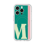 スリムプロテクションプレミアムケース with MagSafe［ オリジナル - initial color line - M green ］