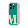 スリムプロテクションプレミアムケース with MagSafe［ オリジナル - initial color line - M green ］