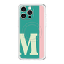 スリムプロテクションプレミアムケース with MagSafe［ オリジナル - initial color line - M green ］