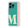 スリムプロテクションプレミアムケース with MagSafe［ オリジナル - initial color line - M green ］