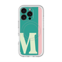 スリムプロテクションプレミアムケース with MagSafe［ オリジナル - initial color line - M green ］