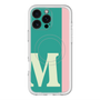 スリムプロテクションプレミアムケース with MagSafe［ オリジナル - initial color line - M green ］