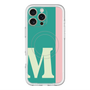 スリムプロテクションプレミアムケース with MagSafe［ オリジナル - initial color line - M green ］