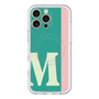 スリムプロテクションプレミアムケース with MagSafe［ オリジナル - initial color line - M green ］