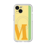 スリムプロテクションプレミアムケース with MagSafe［ オリジナル - initial color line - M yellow ］