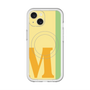 スリムプロテクションプレミアムケース with MagSafe［ オリジナル - initial color line - M yellow ］