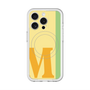 スリムプロテクションプレミアムケース with MagSafe［ オリジナル - initial color line - M yellow ］