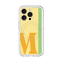 スリムプロテクションプレミアムケース with MagSafe［ オリジナル - initial color line - M yellow ］