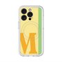 スリムプロテクションプレミアムケース with MagSafe［ オリジナル - initial color line - M yellow ］