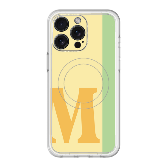 スリムプロテクションプレミアムケース with MagSafe［ オリジナル - initial color line - M yellow ］