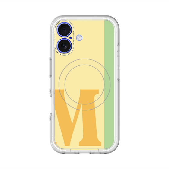 スリムプロテクションプレミアムケース with MagSafe［ オリジナル - initial color line - M yellow ］