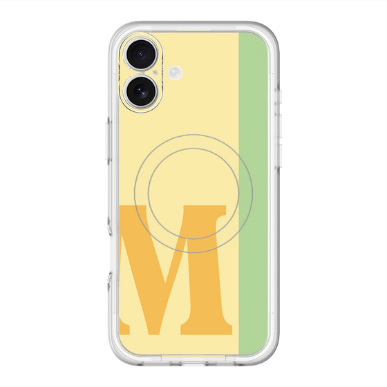 スリムプロテクションプレミアムケース with MagSafe［ オリジナル - initial color line - M yellow ］