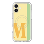 スリムプロテクションプレミアムケース with MagSafe［ オリジナル - initial color line - M yellow ］