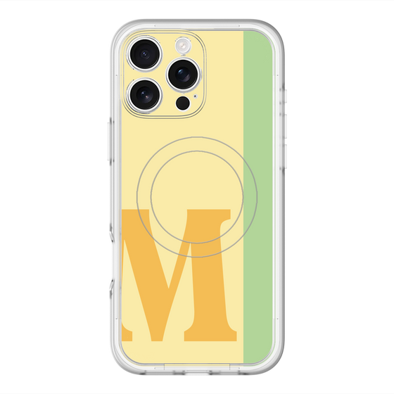 スリムプロテクションプレミアムケース with MagSafe［ オリジナル - initial color line - M yellow ］