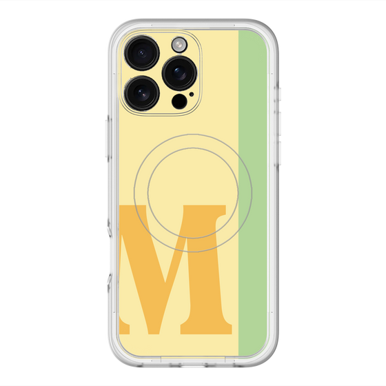 スリムプロテクションプレミアムケース with MagSafe［ オリジナル - initial color line - M yellow ］