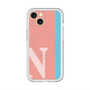スリムプロテクションプレミアムケース with MagSafe［ オリジナル - initial color line - N pink ］