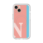 スリムプロテクションプレミアムケース with MagSafe［ オリジナル - initial color line - N pink ］