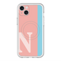 スリムプロテクションプレミアムケース with MagSafe［ オリジナル - initial color line - N pink ］