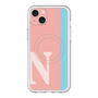 スリムプロテクションプレミアムケース with MagSafe［ オリジナル - initial color line - N pink ］
