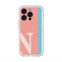 スリムプロテクションプレミアムケース with MagSafe［ オリジナル - initial color line - N pink ］