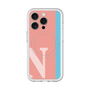 スリムプロテクションプレミアムケース with MagSafe［ オリジナル - initial color line - N pink ］