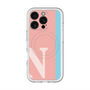 スリムプロテクションプレミアムケース with MagSafe［ オリジナル - initial color line - N pink ］