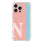 スリムプロテクションプレミアムケース with MagSafe［ オリジナル - initial color line - N pink ］