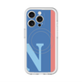 スリムプロテクションプレミアムケース with MagSafe［ オリジナル - initial color line - N blue ］