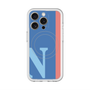 スリムプロテクションプレミアムケース with MagSafe［ オリジナル - initial color line - N blue ］