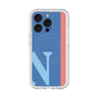スリムプロテクションプレミアムケース with MagSafe［ オリジナル - initial color line - N blue ］