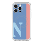 スリムプロテクションプレミアムケース with MagSafe［ オリジナル - initial color line - N blue ］
