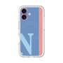 スリムプロテクションプレミアムケース with MagSafe［ オリジナル - initial color line - N blue ］