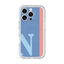 スリムプロテクションプレミアムケース with MagSafe［ オリジナル - initial color line - N blue ］