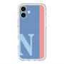 スリムプロテクションプレミアムケース with MagSafe［ オリジナル - initial color line - N blue ］
