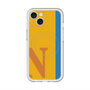 スリムプロテクションプレミアムケース with MagSafe［ オリジナル - initial color line - N orange ］