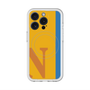 スリムプロテクションプレミアムケース with MagSafe［ オリジナル - initial color line - N orange ］