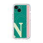 スリムプロテクションプレミアムケース with MagSafe［ オリジナル - initial color line - N green ］