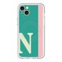 スリムプロテクションプレミアムケース with MagSafe［ オリジナル - initial color line - N green ］