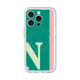 スリムプロテクションプレミアムケース with MagSafe［ オリジナル - initial color line - N green ］