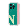 スリムプロテクションプレミアムケース with MagSafe［ オリジナル - initial color line - N green ］