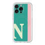 スリムプロテクションプレミアムケース with MagSafe［ オリジナル - initial color line - N green ］