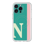 スリムプロテクションプレミアムケース with MagSafe［ オリジナル - initial color line - N green ］