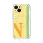 スリムプロテクションプレミアムケース with MagSafe［ オリジナル - initial color line - N yellow ］