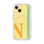 スリムプロテクションプレミアムケース with MagSafe［ オリジナル - initial color line - N yellow ］